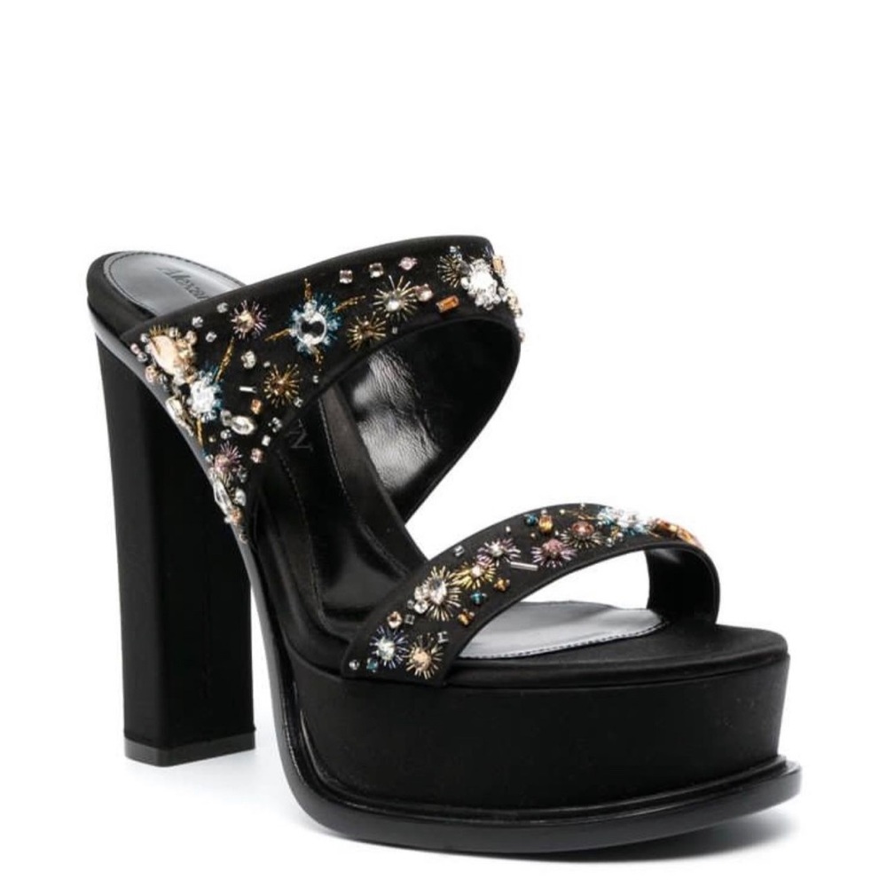 Alexander McQueen crystal -embellished platform mules size 38 (39) available